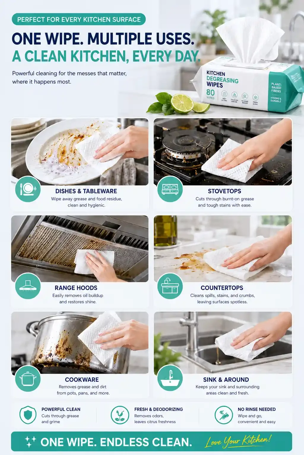 OEM/ODM keuken ontvettende doekjes-detail-afbeelding-7