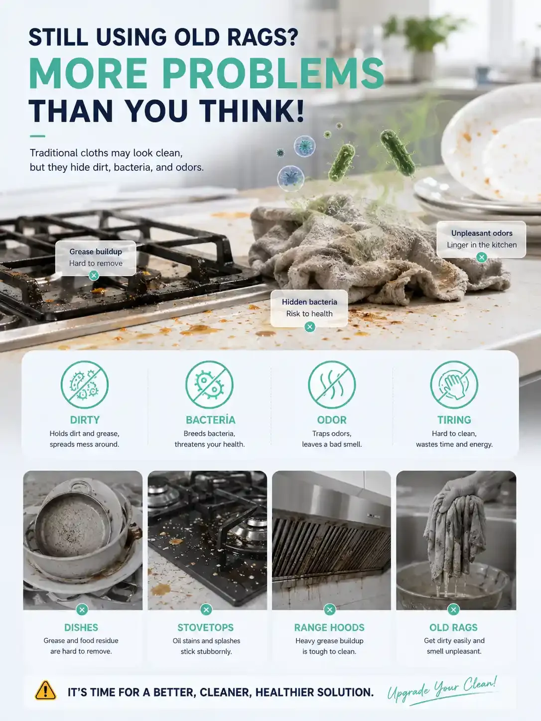 OEM/ODM keuken ontvettende doekjes-detail-afbeelding-2