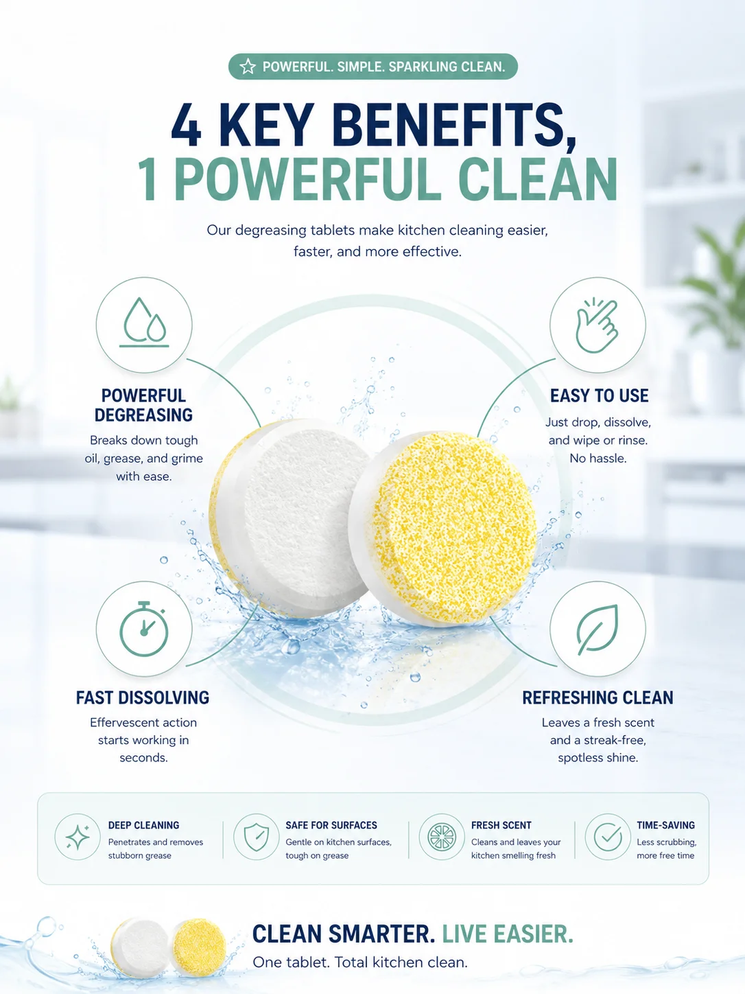 OEM / ODM Cistine Degreasing Táibléad-Sonraigh-Íomhá-4