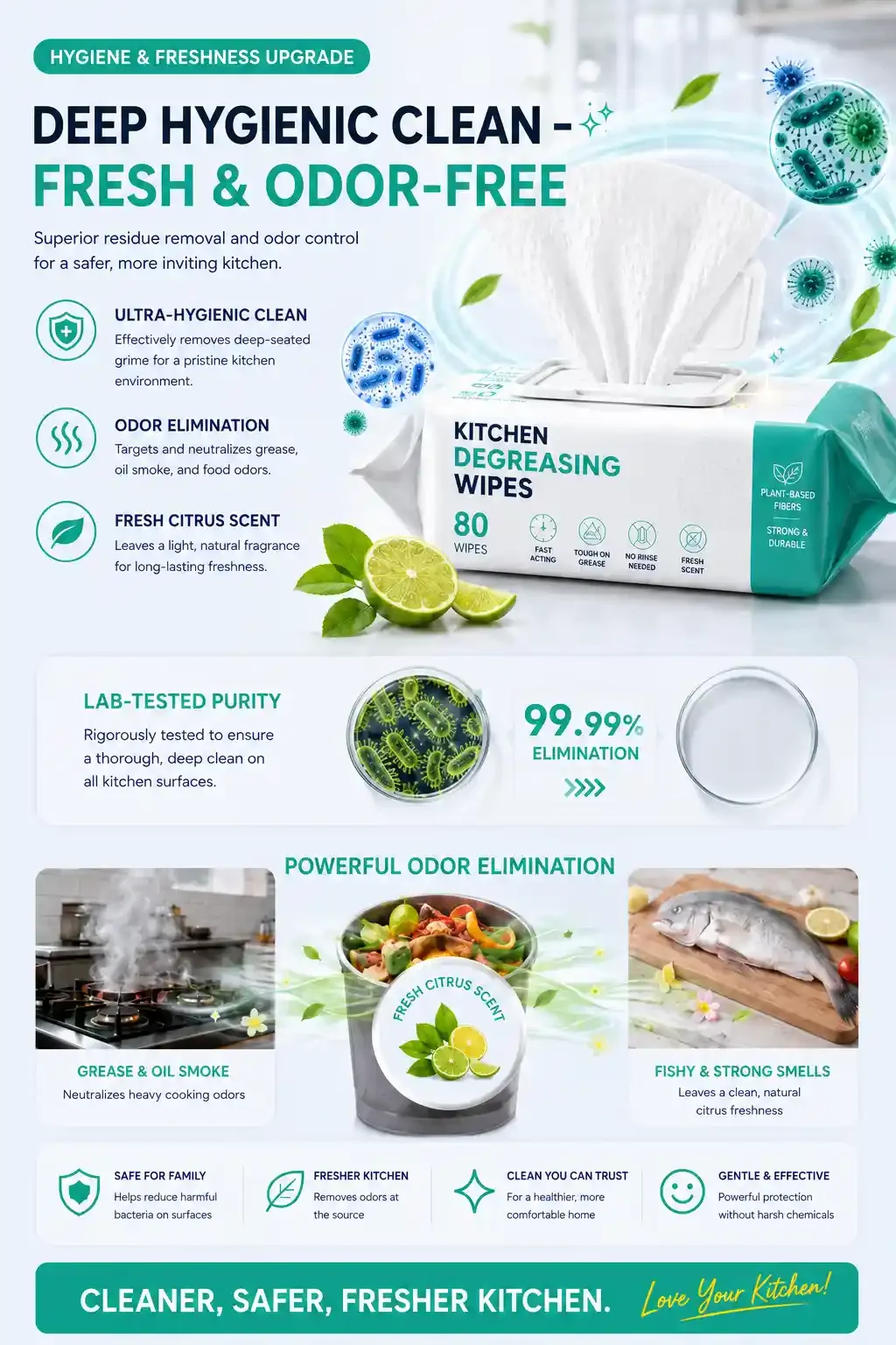 OEM/ODM keuken ontvettende doekjes-detail-afbeelding-4